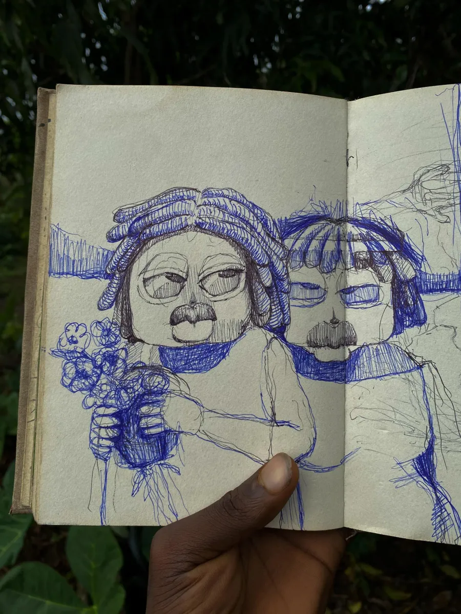 Sketchbook studies and color notes